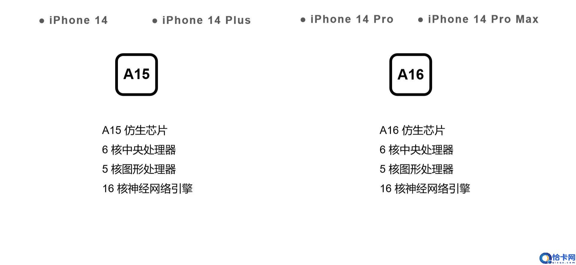 苹果手机各型号屏幕尺寸一览表(iPhone 14 各版本的详细区别)