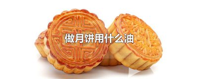 ​做月饼用什么油