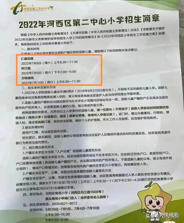 天津市河西区小学学区房的划分（2022年天津学区之河西区）(68)