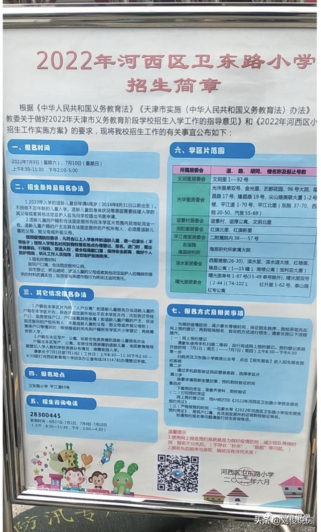 天津市河西区小学学区房的划分（2022年天津学区之河西区）(42)