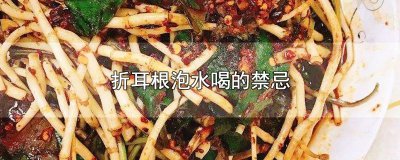 ​折耳根泡水喝的禁忌