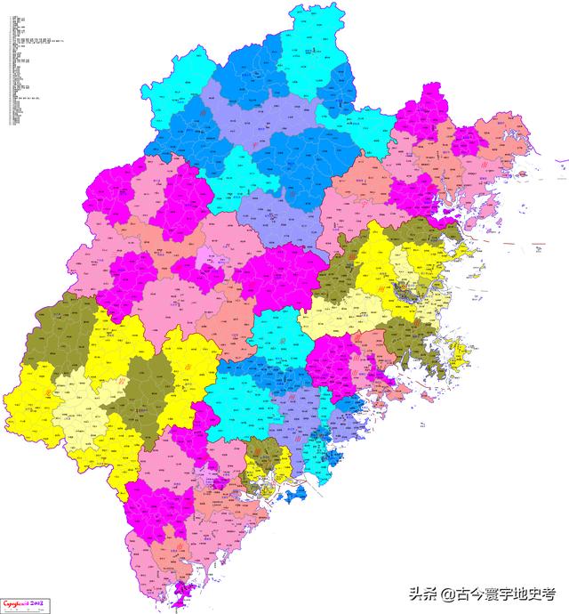 福建地图各市分布（福建省各市县地图）(6)