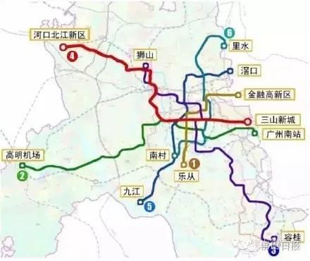 佛山城市轨道交通二期规划图（佛山最新轨道交通规划图曝光）(9)