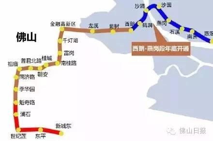 佛山城市轨道交通二期规划图（佛山最新轨道交通规划图曝光）(6)