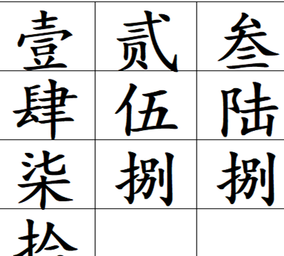 大写一二三四五六七八大九十大写,一二三四五六七八大九十的大写怎么写?图8