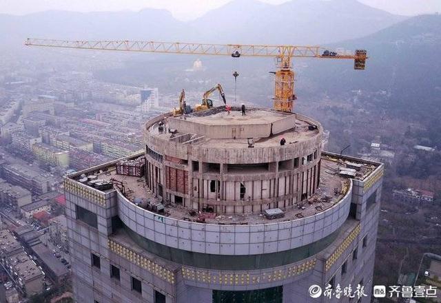 济南齐鲁宾馆拆迁范围（济南齐鲁宾馆高楼拆除工程满月现况）(4)