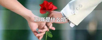 ​结婚23年是什么婚呢 结婚23年是什么