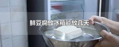 ​新鲜豆腐可以放冰箱几天 新鲜的豆腐放冰箱能放几天