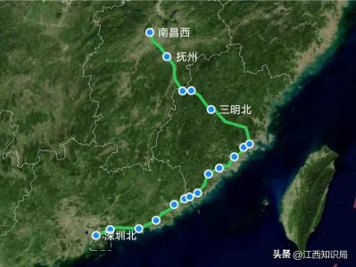 ​D2362次列车由深圳北至南昌西，走厦门、福州方向